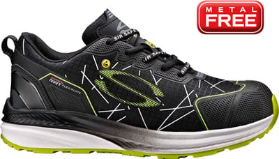 SIR SAFETY PIONEER Veiligheidsschoenen S3 HEREN Werkschoen Zwart - Nano Fiberglas Neus en NWT Tussenzool - Antislip SR - ESD Bescherming