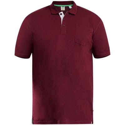 Duke Heren D555 Grant Pique Kingsize poloshirt 7XL framboos