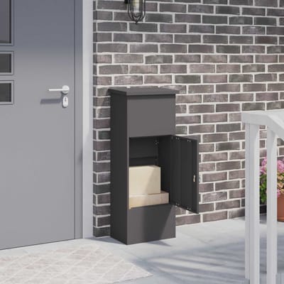 vidaXL - Pakket - Inwerpkoker - Zwart - 44.5 - x - 29 - x - 110.5 - cm - Staal