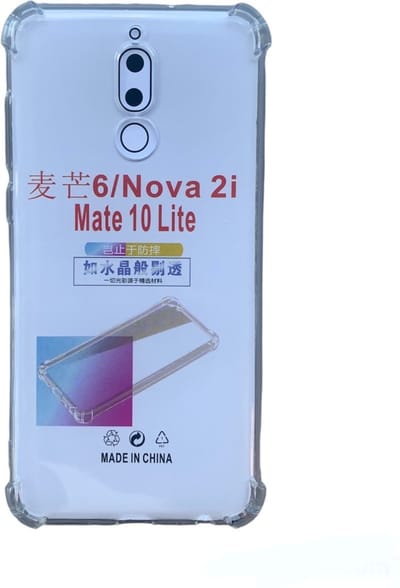 Hoesje Geschikt voor Huawei Mate 10 Lite (Nova 2i) Anti Shock silicone back cover/Transparant hoesje