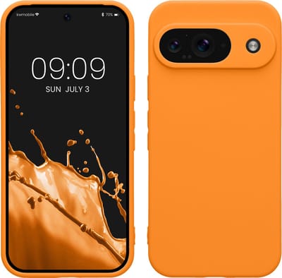 kwmobile telefoonhoesje geschikt voor Google Pixel 9 - Hoesje voor smartphone - Precisie camera uitsnede - In fruitig oranje