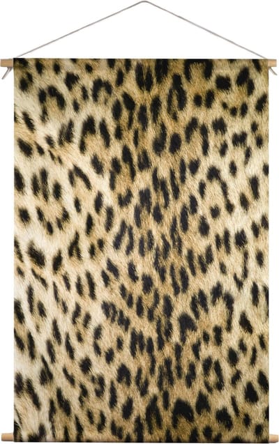 Lichte Luipaardprint | Dieren | Textieldoek | Textielposter | Wanddecoratie | 40CM x 60CM” | Schilderij