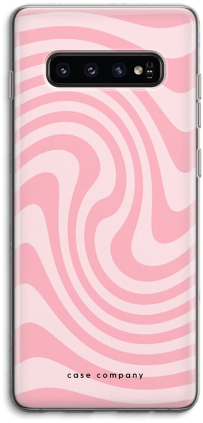 Case Company® - Hoesje geschikt voor Samsung Galaxy S10 4G hoesje - Swirl Roos - Soft Cover Telefoonhoesje - Bescherming aan alle Kanten en Schermrand