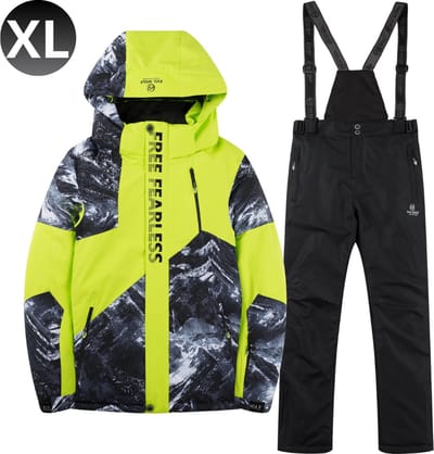 Bovista Skipak - SkiBroek - Skijas - Ski Suit - Wintersport - Heren - 2-Delig - Groen - Maat L