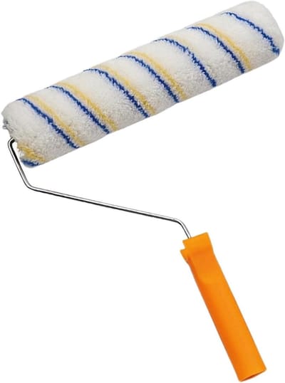 Verfroller Set - Microvezel Rol - Muren Schilderen - Gelijkmatige Verftoepassing - 10-25 cm - Blauw