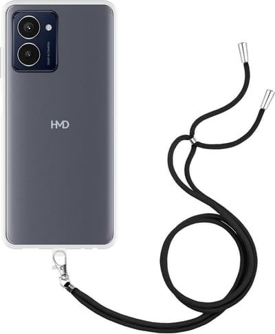 Just in Case hoesje met koord geschikt voor HMD Pulse Pro Hoesje met Koord - Flexibele Case - Transparant