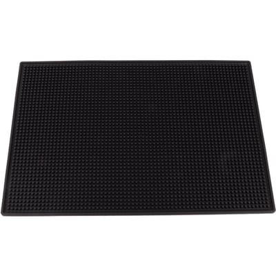 Druipmatten Cocktail Theekop Mok Waterdichte Keuken Service Bar Mat (Zwart Groot Type) Black black