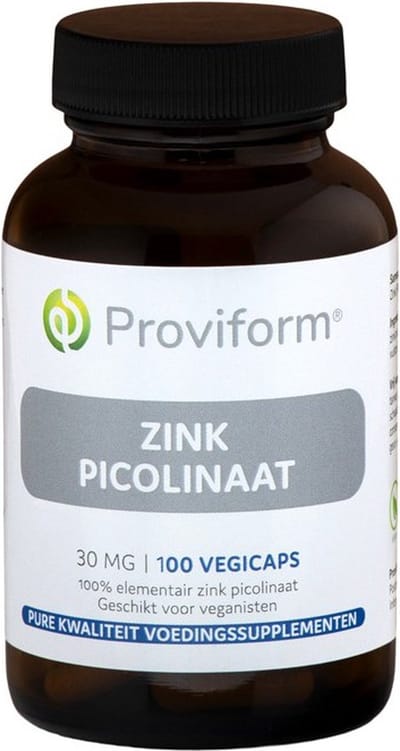 Proviform Zink Picolinaat 30 mg - 100 capsules - Voedingssupplement