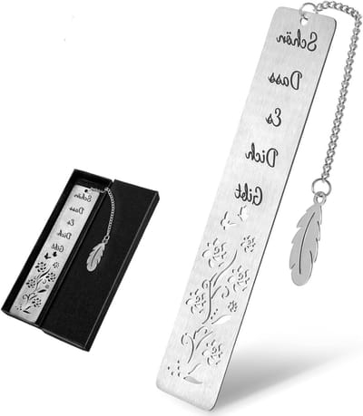 Metalen boekenlegger als cadeau voor vrienden, collega's en leraren - Perfect voor boekenliefhebbers en verjaardagen