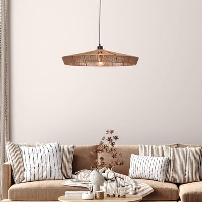 Lucide YUNKAI - Hanglamp - Ø 70 cm - 1xE27 - Naturel - Japandi