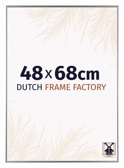 Fotolijst 48x68 cm - Kunststof - Zilver Hoogglans - Easy