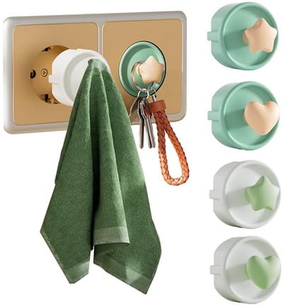 4 Stuks - Stopcontactbeveiliging - Stopcontact afdekking - Siliconen Stopcontact Beschermers - met Dierenfiguurtjes - Stopcontact Cover - Stof- en Spatwaterdichte Plugs - voor Babyveiligheid en Decoratie