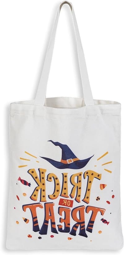Grote Herbruikbare Halloween Tas voor Trick or Treat, Ideaal voor Kinderen en Halloween Feesten, Perfect voor Snoep en Kostuumaccessoires