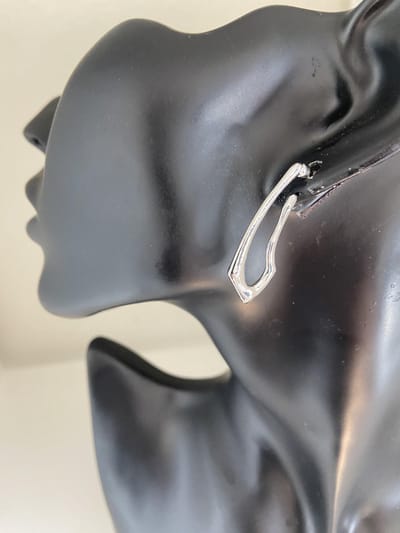 Oorbellen met gestructureerde manchet | | Make up | Parfum | Moederdag | Verjaardagscadeau| Cadeautje| Valentijnsdag| Kado | sieraden | vaderdag | oorbellen | oorsieraden