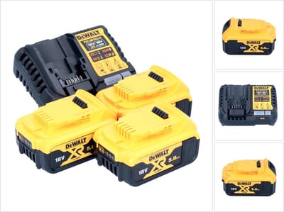 DeWalt XR Serie - Startpakket Met Oplader en Accu's - 18V - 5.0Ah - DCB1104P3-QW
