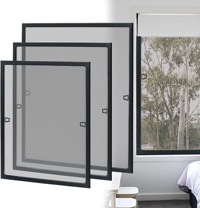 Insectenhor op Maat voor Ramen met Aluminium Frame - Eenvoudige Montage Zonder Boren