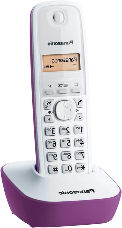 Draadloze Telefoon - DECT Telefoon - Thuis Bellen - Zonder Antwoordapparaat - 1 Aantal - Paars Wit