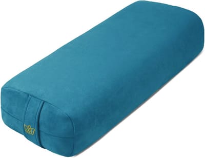 Luxe Fluwelen Yoga Bolster Kussen voor Restorative Yoga - Groot Rechthoekig Ondersteunend Meditatiekussen met Draaggreep - Machinewasbare Hoogwaardige Hoes