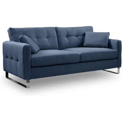 Furnilux Hera 2.5-zits bank donkerblauw | moderne slede-bank | stijlvol wooncomfort