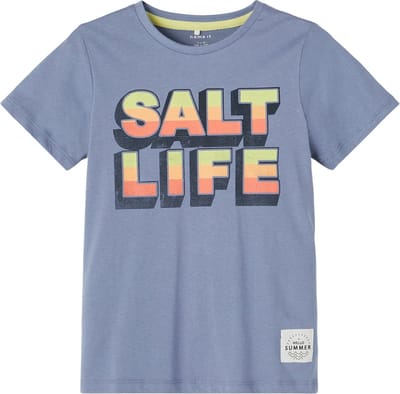 Name it t-shirt jongens - blauw - NKMzoren - maat 122/128