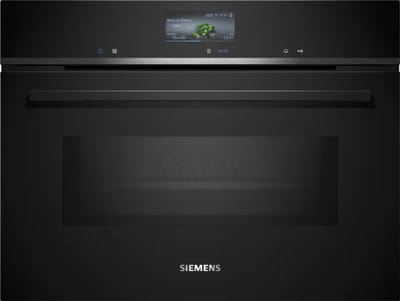 Siemens CM736G1B1 - iQ700 - Compacte Inbouw bakoven met magnetron - 60 cm x 45 cm - Air Fry-functie: voor perfect en gezonde gefrituurde gerechten - Home Connect - Eenvoudige reiniging