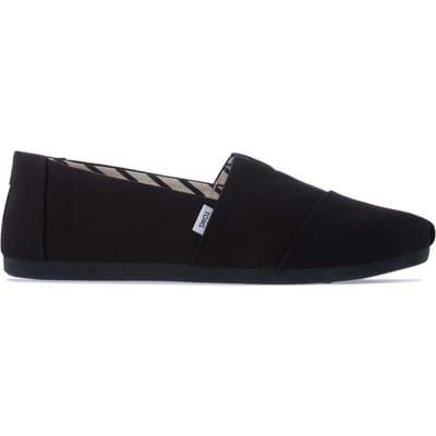 Women's Toms Recycled Cotton Alpargata Espadrille Pumps in Black