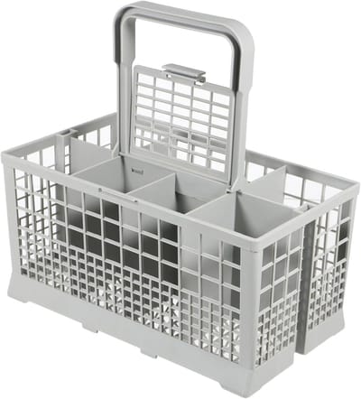 Bestekmand Vaatwasser - Besteckkorb - Vaat Reinigen - Afneembare Handgreep - 24cm - Grijs