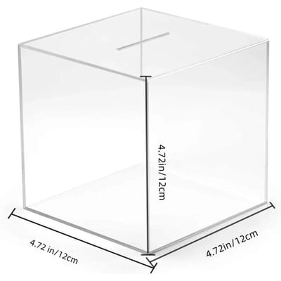 Spaarpotten voor volwassenen (Verbeterde versie), Transparant Acryl Spaarpot Openbreken, Kan Alleen Sparen Dat Niet Kan Worden Opgenomen white