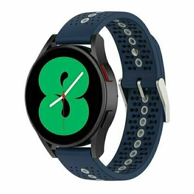 By Qubix - Dot Pattern siliconen bandje - Donkerblauw - geschikt voor Huawei Watch 5 - 46mm