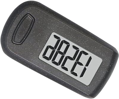 Stappenteller Digitaal - Pedometer Loopmeter - Dagelijkse Beweging Registreren - Geavanceerde Sensor Technologie - 1.96 Inch LCD - Zwart
