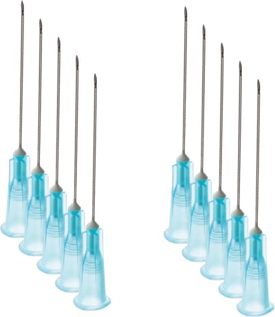 Terumo - Gelaat Steriele Naalden - 23g - 0.6 x 25 mm - Blauw - Gerstkorrel - Milia - Comedonen - Naald - 10 Stuks