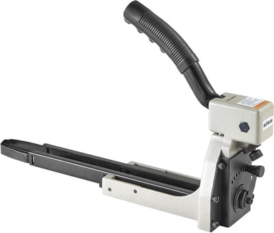 Kartonnietmachine - Doos sluitmachine - Kartonnen sluiten - Verstelbare nietdiepte - 34.7mm kroon 18mm lengte - Geel
