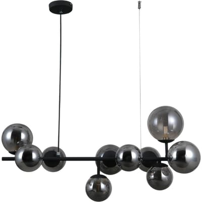 FRONTERA Zwarte Modulaire Hanglamp 10xG9 - Modern Design