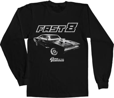 The Fast And The Furious Longsleeve shirt -XL- Fast 8 Dodge Zwart