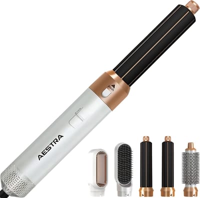 5 in 1 Hairwrap - Aestra - 60.000RPM - Föhn met Diffuser - Krultang - Föhnborstel - Krulborstel - Airstyler - 1000W - Goud