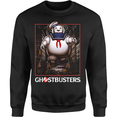 Ghostbusters Marshmallow Man Sweatshirt - Black - L - Zwart