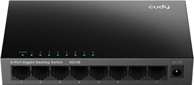 8-poorts Gigabit Ethernet Switch - Plug-and-Play Desktop Switch zonder Ventilator