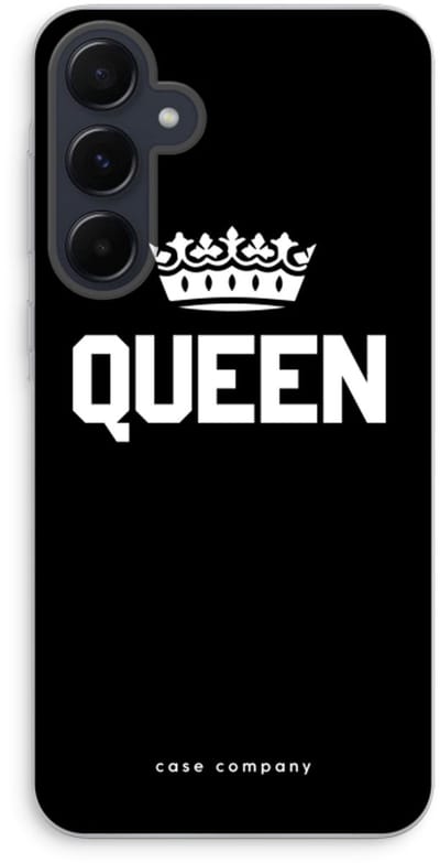 Case Company® - Hoesje geschikt voor Samsung Galaxy A55 hoesje - Queen zwart - Soft Cover Telefoonhoesje - Bescherming aan alle Kanten en Schermrand