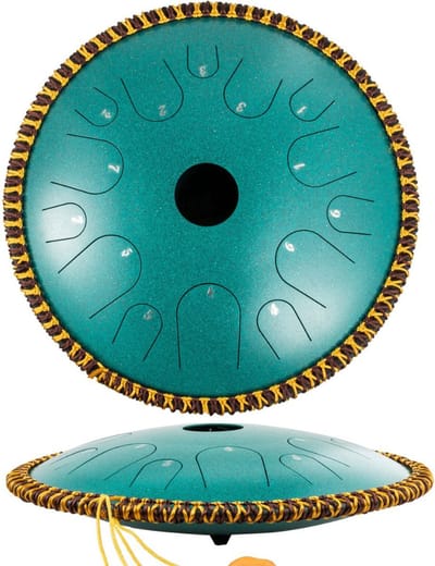 Tongdrum - Groen - 30cm - 14 Noten - Inclusief Accessoires