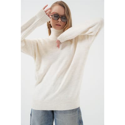 Oversized Geribbelde Coltrui