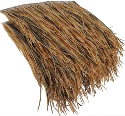 Synthetische Riet Dakpannen - Kunstpalmriet Strodak - Decoratieve Afwerking - Waterdicht Duurzaam Plastic - 8 meter - Natuurlijk