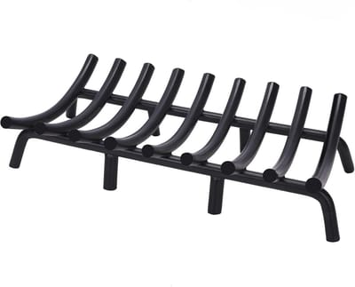 Open haard Rooster 23 Inch - Duurzaam Staal Log Houder Rack voor Binnen en Buiten