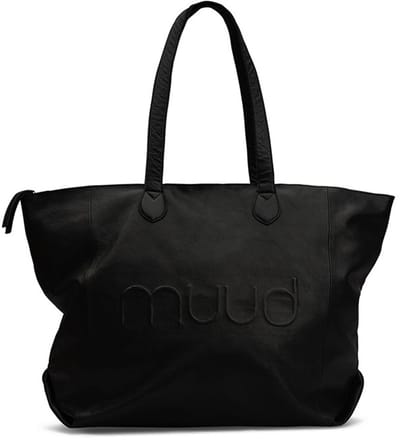 MUUD - Laura Weekend - Luxe handgemaakte lederen weekend tas - Kleur : Black