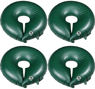 Waterzak voor bomen - Druppelirrigatiezak - 10 Gallon Tree Watering Ring Bags - Slow Release Deep Root Irrigation System - PVC Drip Watering Bags for Newly Planted Trees - Shrubs - Green - Set of 4