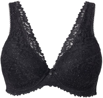 TruYou - Dames - TRUYOU beugelbeha kant zachte cups - Zwart - Maat 110D