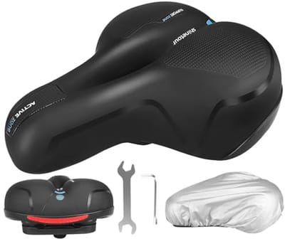 Comfortabel Ergonomisch Fietsstoeltje voor Stadsfiets en Racefiets, Schokabsorberend met Gel en Traagschuim