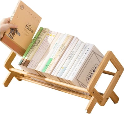 Bureau Boekenplank - Bureau Organizer - Bureau Opruimen - Ruimtebesparend Ontwerp - 52 cm - Natuurlijk Bamboe