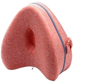 Memory Foam Leg Lift Pillow - Unisex - Geschikt voor zijslapers - Verlicht ischias, beenpijn - Geschikt voor zwangere vrouwen - Memory Foam Materiaal - 24*22*13cm-Rood
