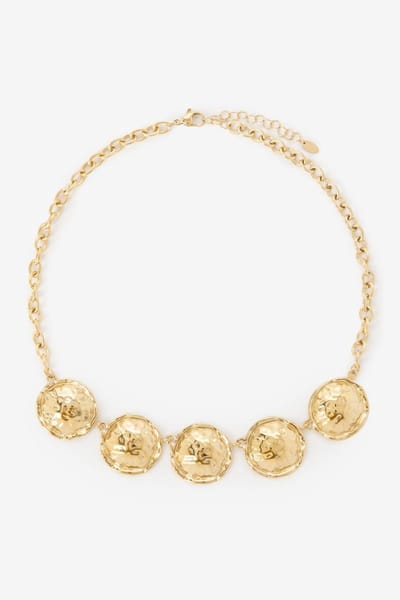 Sissy-Boy - Gold plated ketting met ronde hangers
