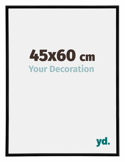 Your Decoration - Puzzellijst 45x60 cm - Zwart Hoogglans - Puzzellijst 500-1000 stukjes - Kunststof Fotolijst - Annecy